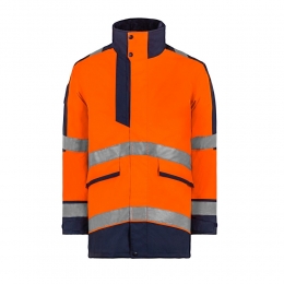 Parka/Veste de pluie E-VISION Orange/Marine
