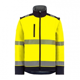 Softshell E-VISION Jaune-Marine