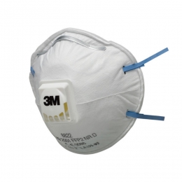 Masque jetable antipoussières coque 3M™ 8822 FFP2 NR D