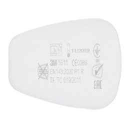 Filtres antipoussières 3M™ 5911 P1 R