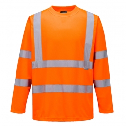 T-shirt manches longues PORTWEST Orange HV S178