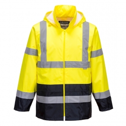 Veste de pluie PORTWEST Jaune/Marine HV H443
