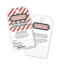 Étiquettes de consignation "DANGER - NE PAS UTILISER" MASTER LOCK