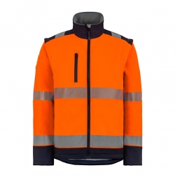 Softshell E-VISION Orange-Marine